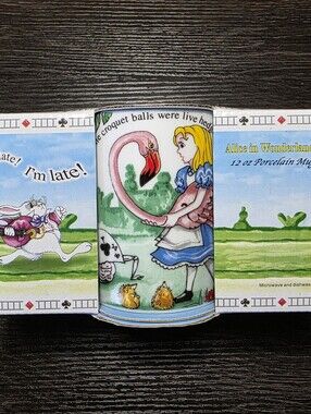 Alice In Wonderland 12oz Porcelain Mug By Paul Cardew - New In Box